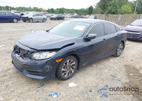 2016 Honda Civic Ex из США, поврежденный, VIN 19XFC2F7XGE071211